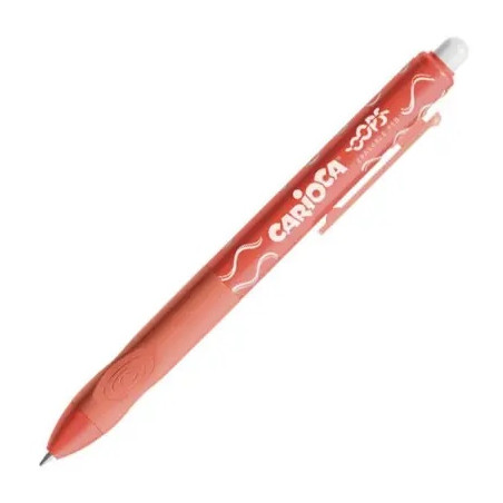 Penna cancellina Carioca Oops a scatto rosso ricaricabile