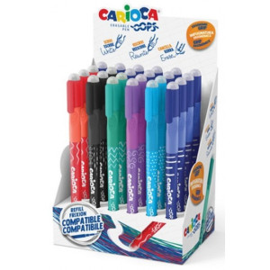 Penna cancellina Carioca Oops blu ricaricabile