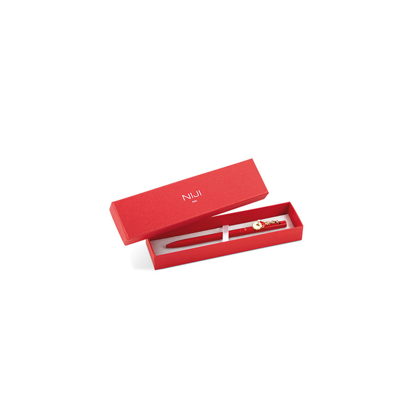 Penna con charm Natale in scatola da regalo