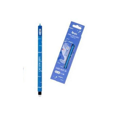 Penna Eraser Queen shark ink blu