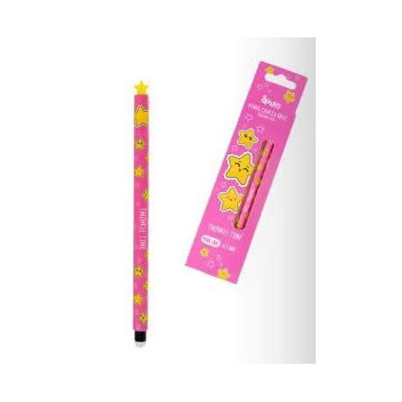 Penna Eraser Queen twinkle ink pink