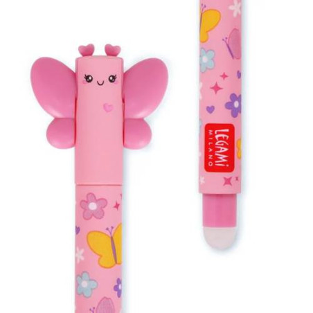 Penna Gel Cancellabile - Erasable Pen butterfly Legami