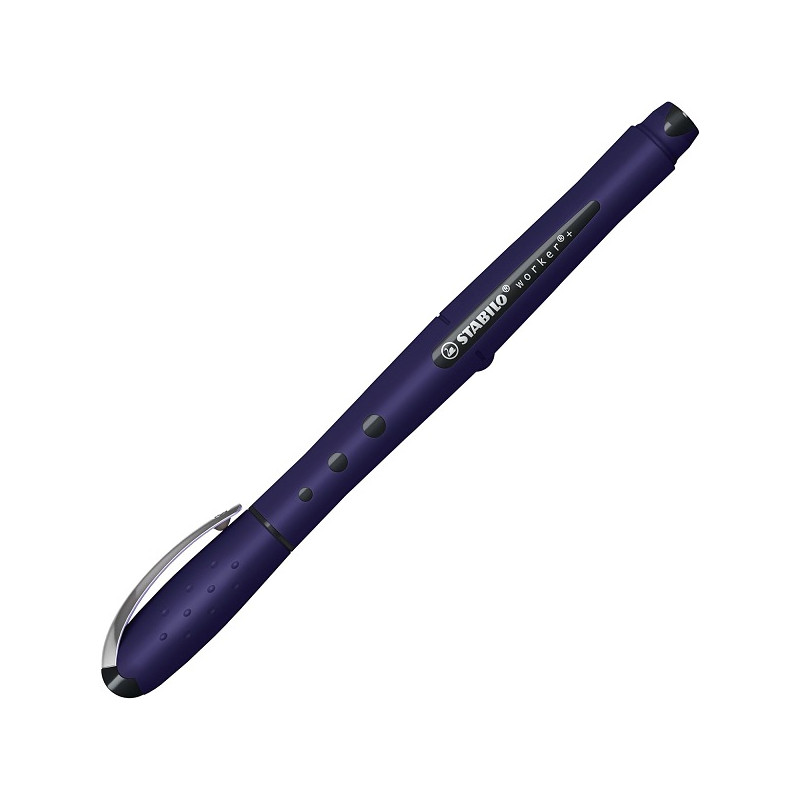 Penna roller STABILO worker+ colorful NatureCOLORS Wildflower - Blu elettrico