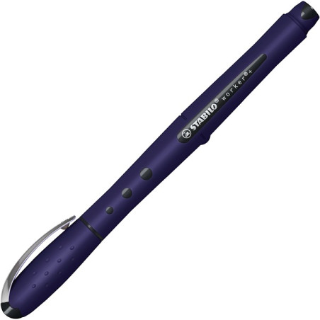 Penna roller STABILO worker+ colorful NatureCOLORS Wildflower - Blu elettrico