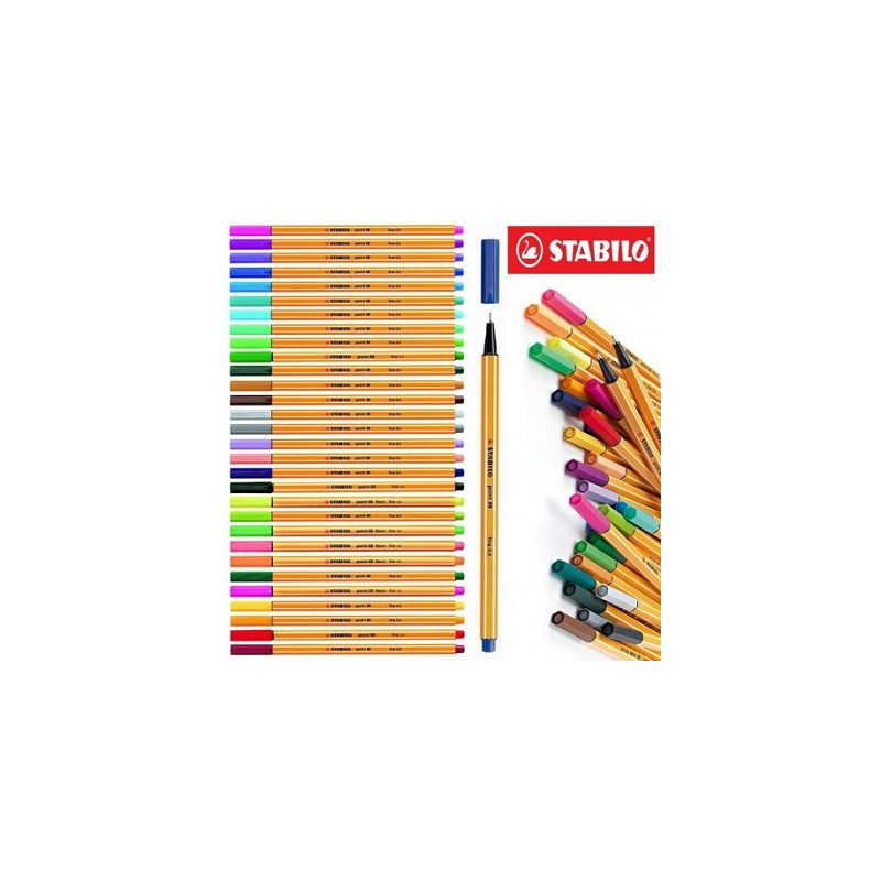 Penna Stabilo Point 88 neon rosso
