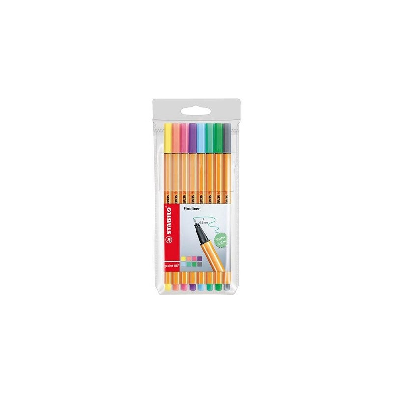 Penna Stabilo Point 88 pastel 8pz