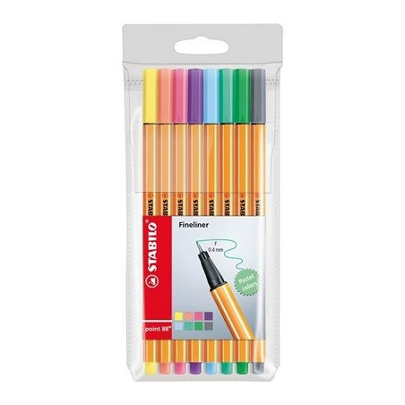 Penna Stabilo Point 88 pastel 8pz