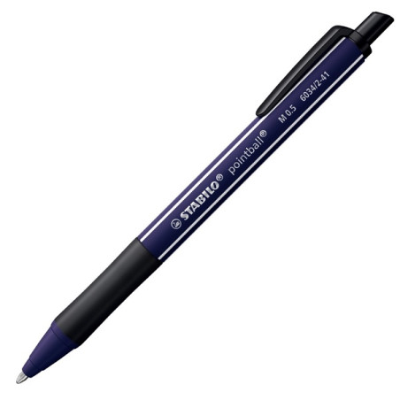 Penna Stabilo pointball wildfiowers - blu elettrico