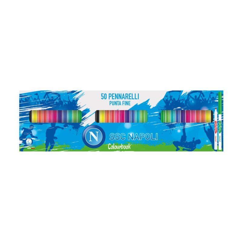 Pennarelli a 50pz SSC Napoli Colourbook