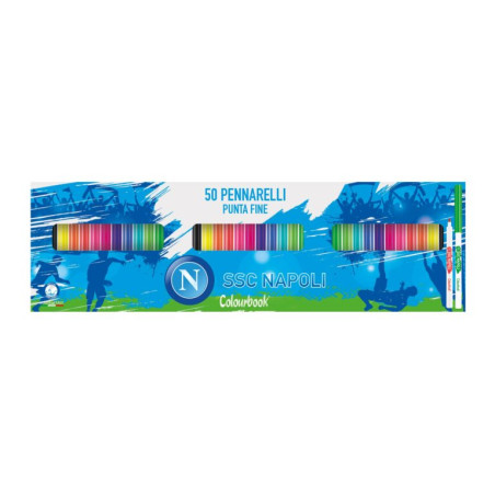Pennarelli a 50pz SSC Napoli Colourbook