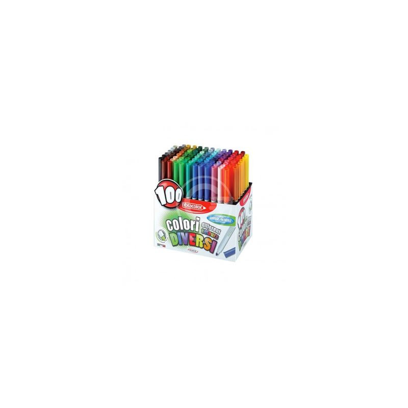 Pennarelli Fibracolor HI-TEXT 100pz p/conica  100 COLORI DIVERSI