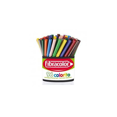 Pennarelli Fibracolor HI-TEXT 96pz p/fine