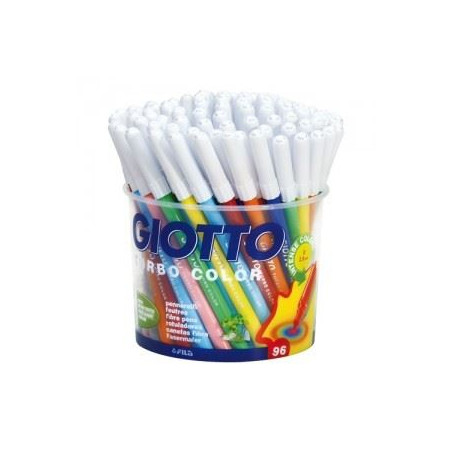 Pennarelli Giotto Turbocolor a 96 in barattolo