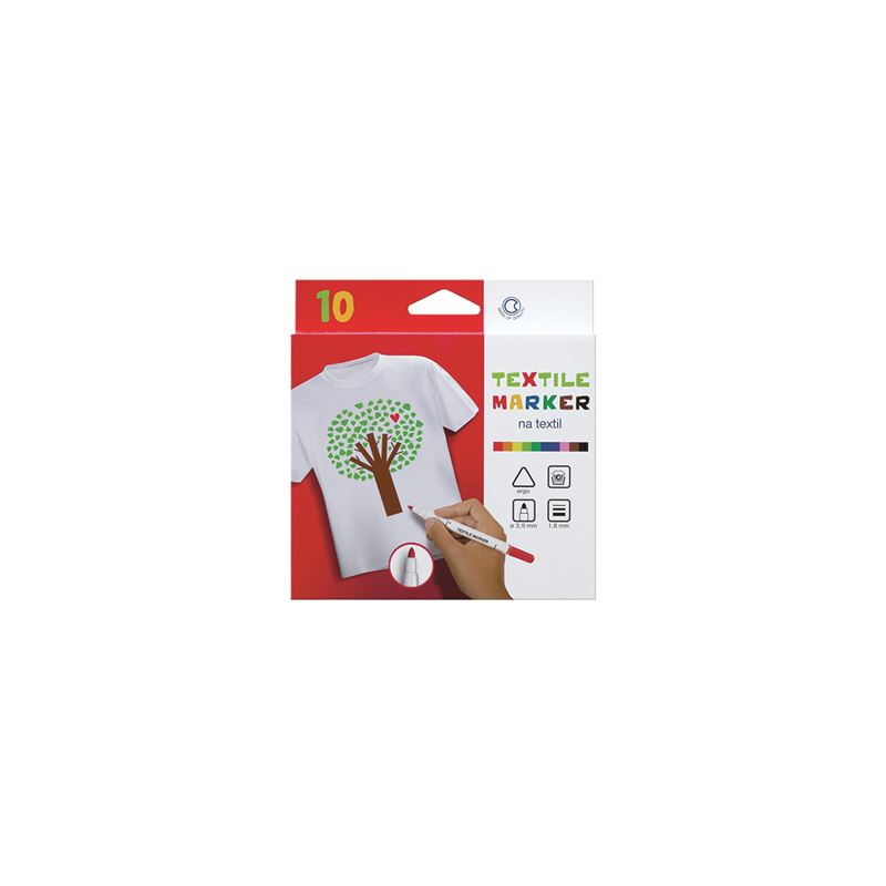 Pennarelli per tessuto 10pz assortiti