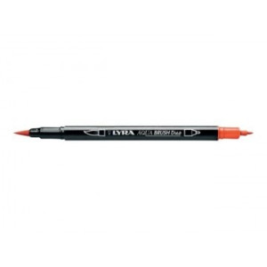 Pennarello doppia punta Aqua Brush Duo Lyra Colore: Arancio chiaro