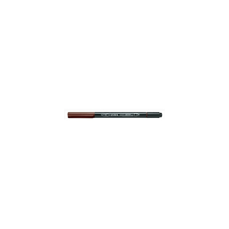 Pennarello doppia punta Aqua Brush Duo Lyra Colore: Bruno