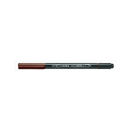 Pennarello doppia punta Aqua Brush Duo Lyra Colore: Bruno