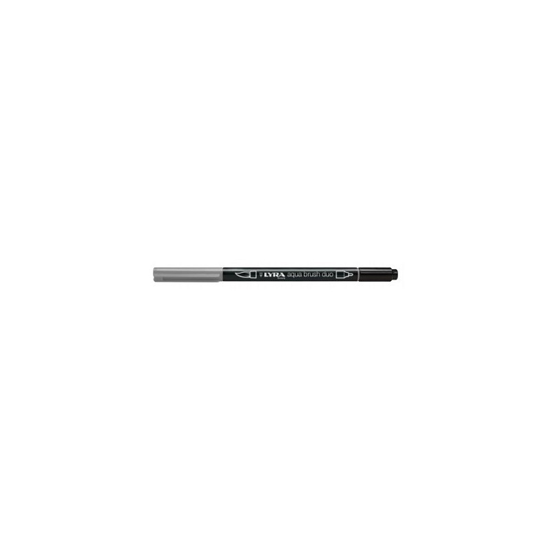 Pennarello doppia punta Aqua Brush Duo Lyra Colore: Grigio
