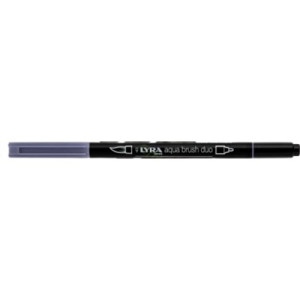 Pennarello doppia punta Aqua Brush Duo Lyra Colore: Grigio medio caldo