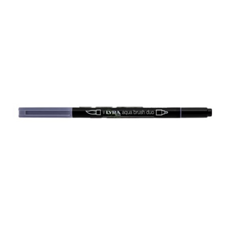 Pennarello doppia punta Aqua Brush Duo Lyra Colore: Grigio medio caldo