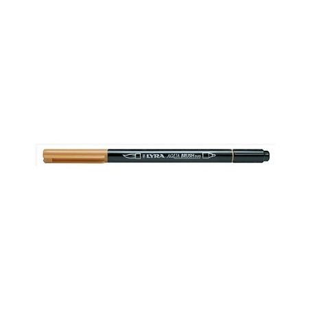 Pennarello doppia punta Aqua Brush Duo Lyra Colore: Ocra Oro