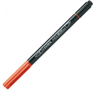 Pennarello doppia punta Aqua Brush Duo Lyra Colore: Rosso saturno