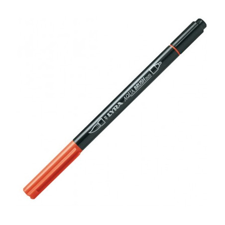 Pennarello doppia punta Aqua Brush Duo Lyra Colore: Rosso saturno