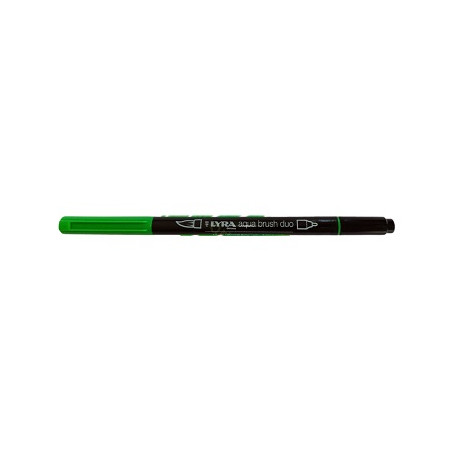 Pennarello doppia punta Aqua Brush Duo Lyra Colore: Verde brillante