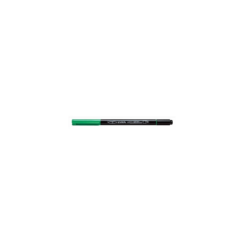 Pennarello doppia punta Aqua Brush Duo Lyra Colore: Verde Permanente