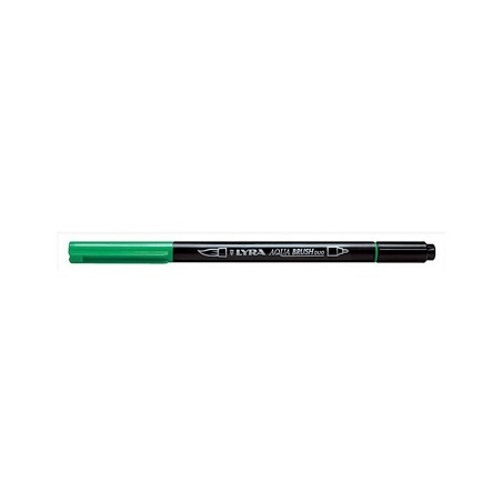Pennarello doppia punta Aqua Brush Duo Lyra Colore: Verde Permanente