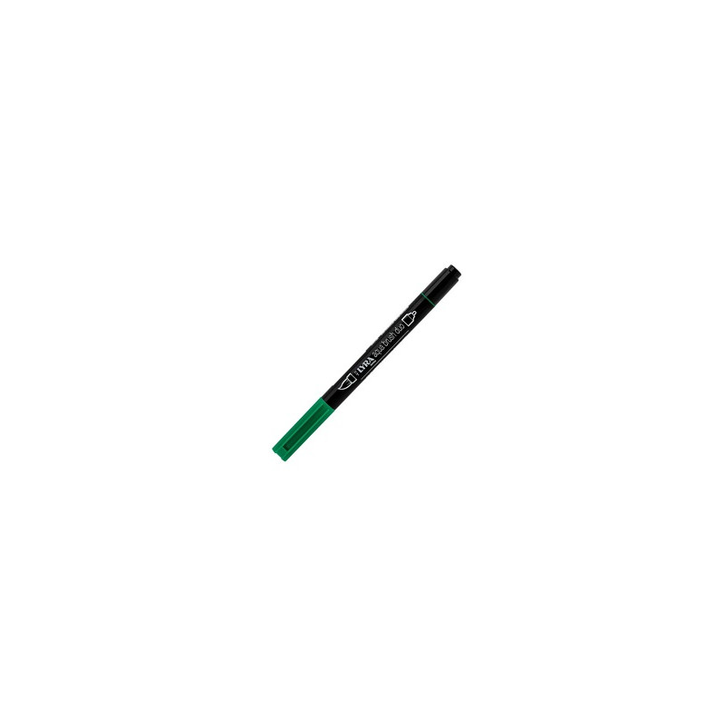 Pennarello doppia punta Aqua Brush Duo Lyra Colore: Verde smeraldo