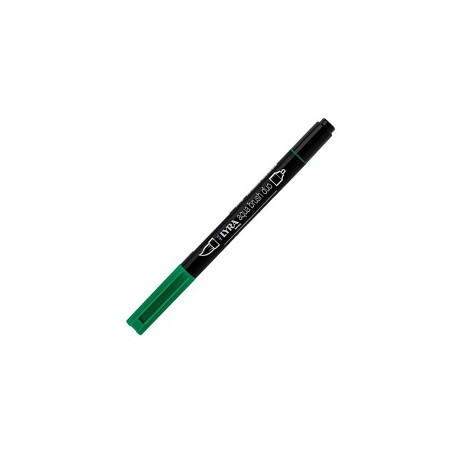 Pennarello doppia punta Aqua Brush Duo Lyra Colore: Verde smeraldo