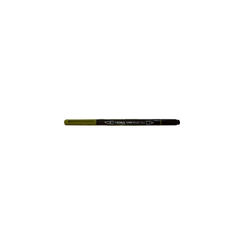 Pennarello doppia punta Aqua Brush Duo Lyra Colore: Verde vescica