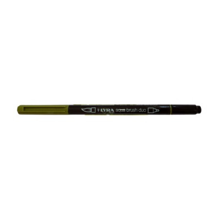 Pennarello doppia punta Aqua Brush Duo Lyra Colore: Verde vescica