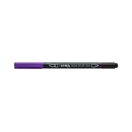 Pennarello doppia punta Aqua Brush Duo Lyra Colore: Violetto