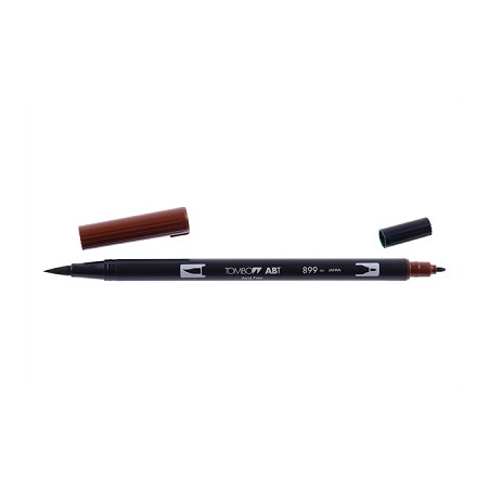 Pennarello Dual Brush ABT Tombow Koh-I-Noor colore Red Wood