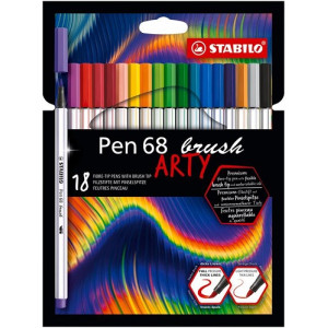 Pennarello Stabilo Pen 68 Brush 18pz arty