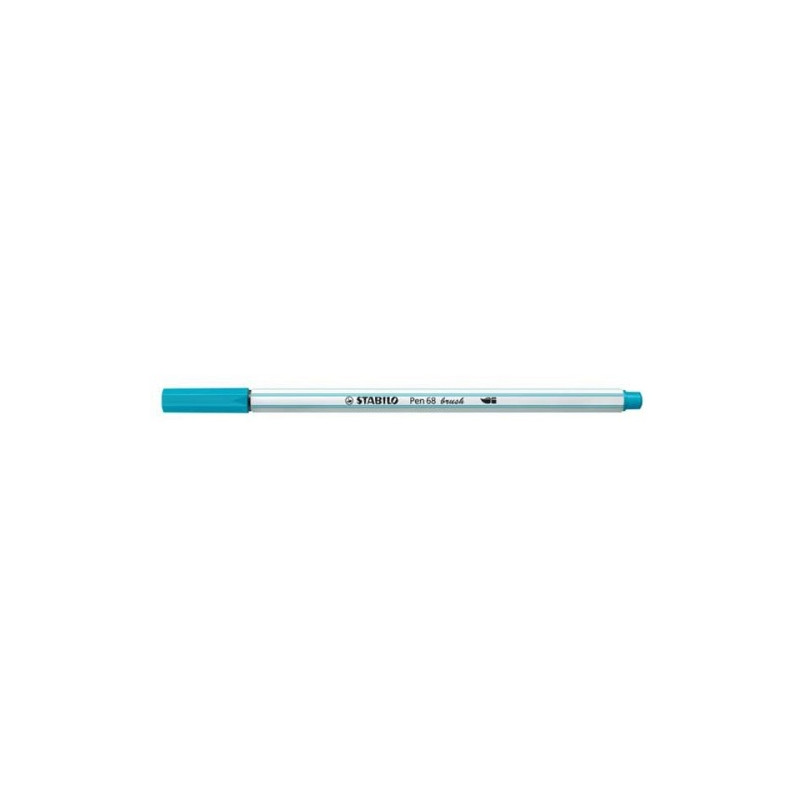 Pennarello Stabilo Pen 68 Brush Blu cielo