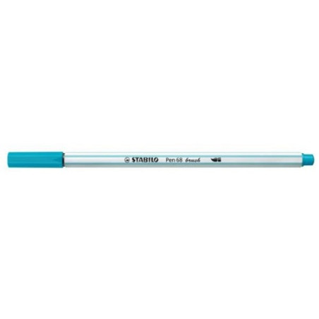 Pennarello Stabilo Pen 68 Brush Blu cielo