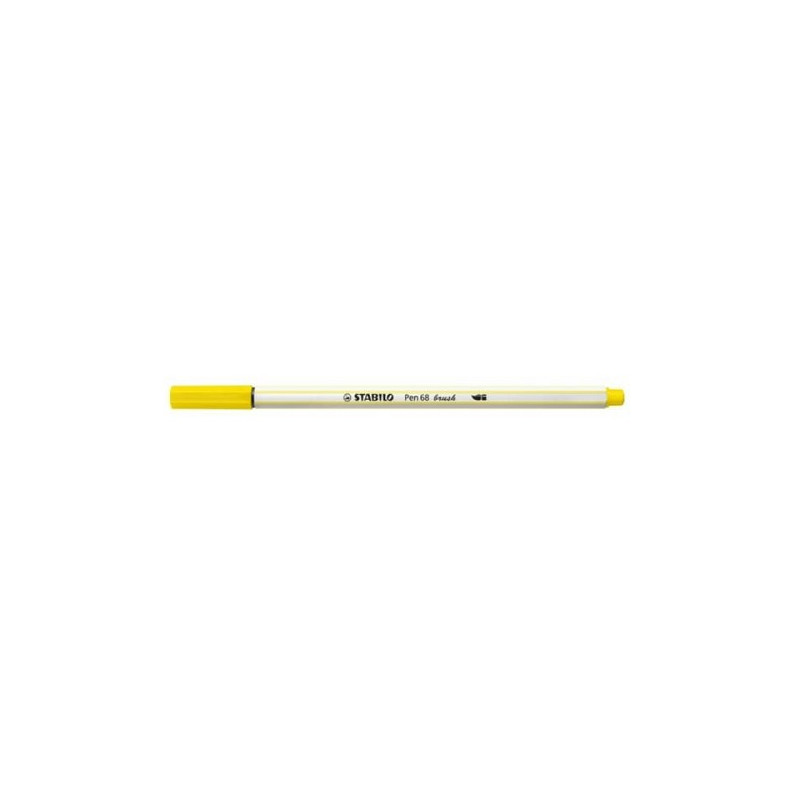 Pennarello Stabilo Pen 68 Brush Giallo limone