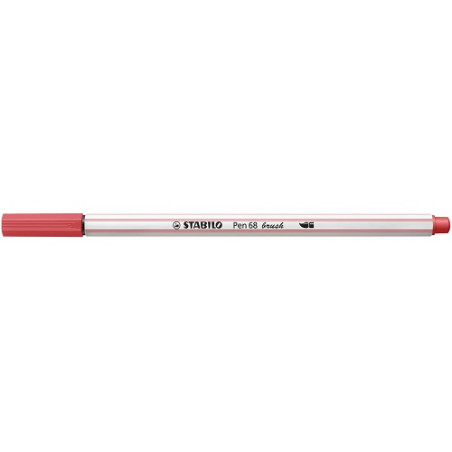 Pennarello Stabilo Pen 68 Brush Rosso ruggine