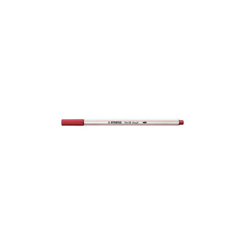 Pennarello Stabilo Pen 68 Brush Rosso Scuro