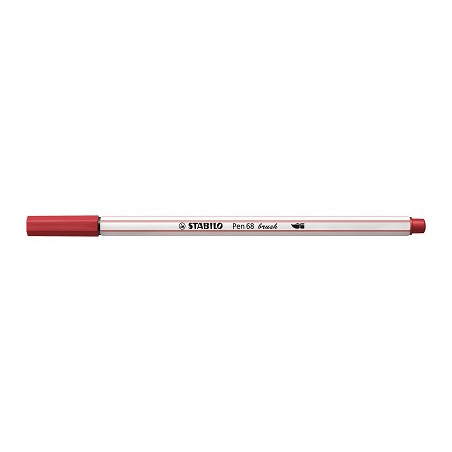 Pennarello Stabilo Pen 68 Brush Rosso Scuro