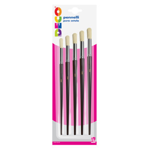 Pennelli in set 5pz tondi