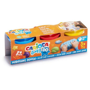 Plastilina Baby dough 3x75gr Carioca
