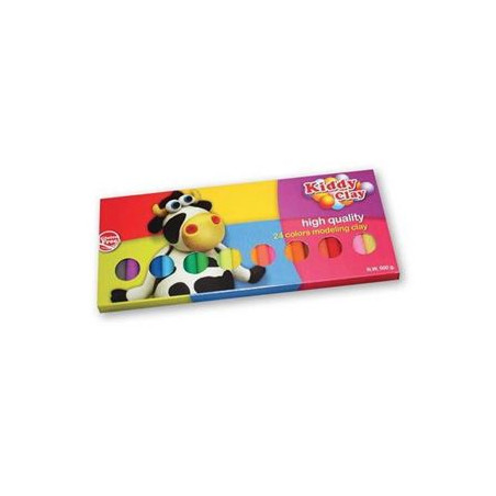 Plastilina in panetto assortita 500gr 24 colori
