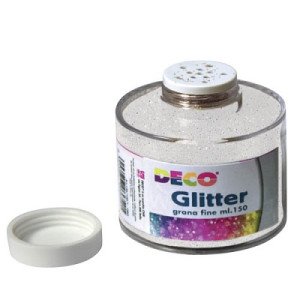 Porporina GLITTER bianca iride A GRANA FINE ML.150
