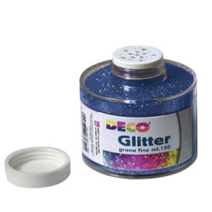 Porporina GLITTER blu A GRANA FINE ML.150