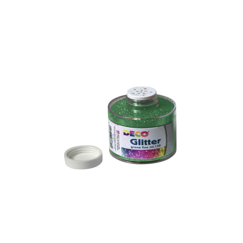 Porporina GLITTER verde A GRANA FINE ML.150