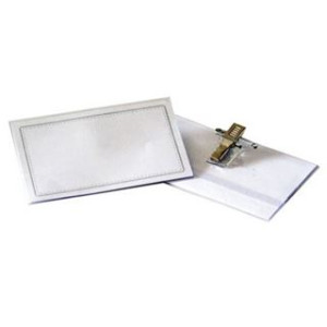 Porta badge 6x9  in pvc con spilla (scatola 50pz)
